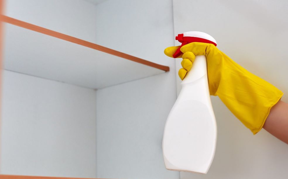 spraying pesticide